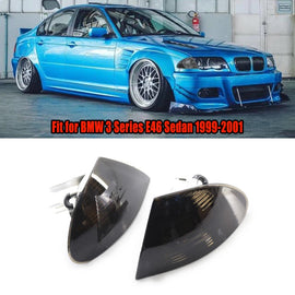 Pair Signal Clear Indicator Corner Side Light for BMW 3 Series E46 4D 1999-2001