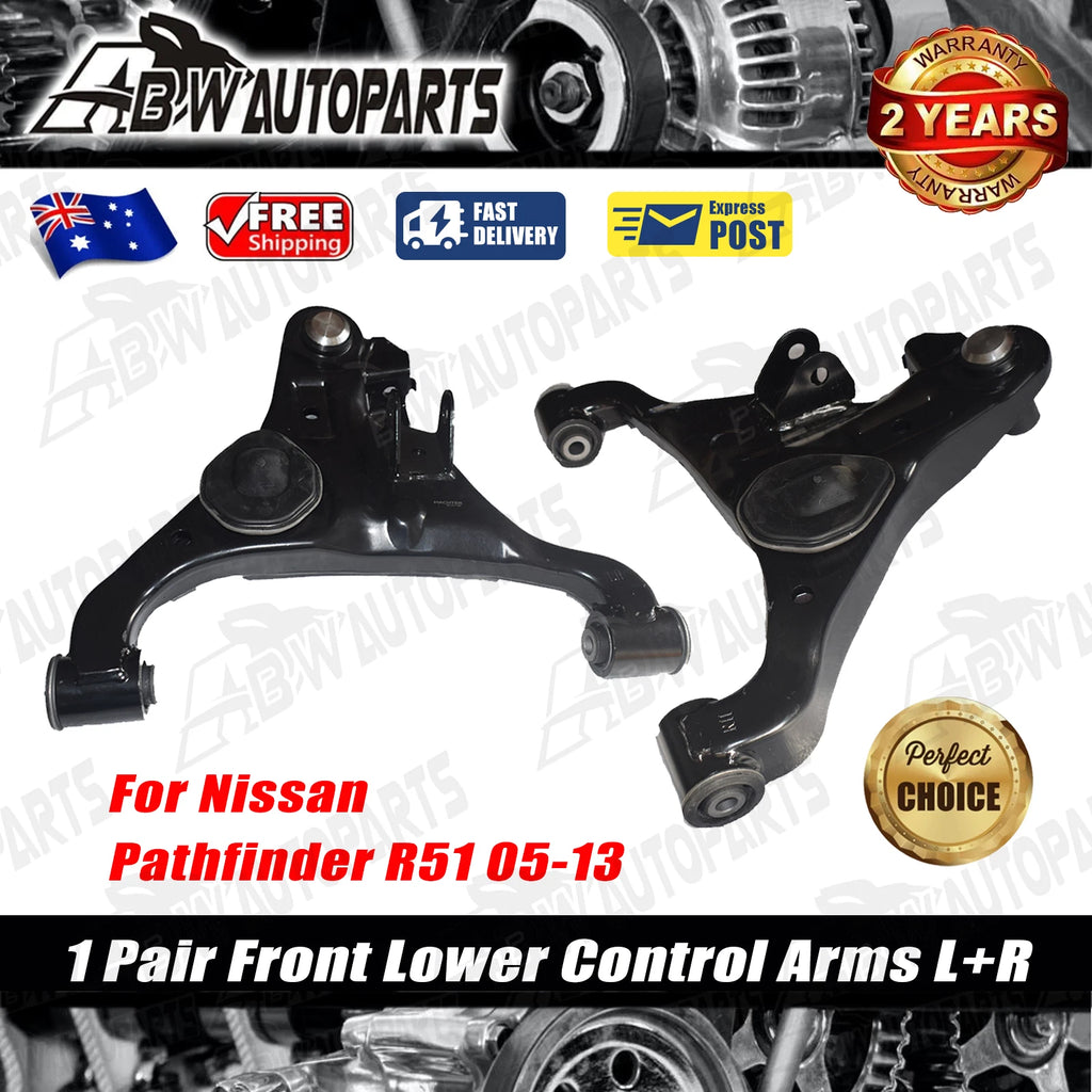 1 Pair Front Lower Left & Right Control Arm for Nissan Pathfinder R51 2005-2013