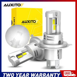 2-10x AUXITO H4 LED Headlight Globes Kit Hi/Low Beam 30000LM Brighter White NEWA