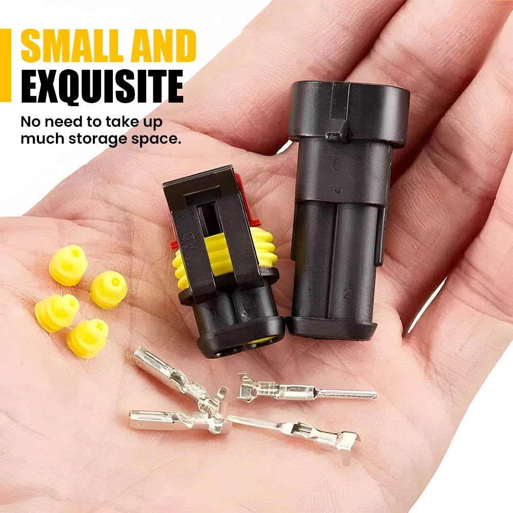 708x Automotive Waterproof Car Auto Electrical Wire Connector Plug 1-6 Pin Kit