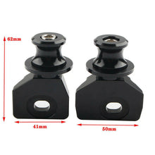 Load image into Gallery viewer, Black Rear Wheel Swingarm Spools Stand Slider For Honda CB650R CBR650R 2014-2020
