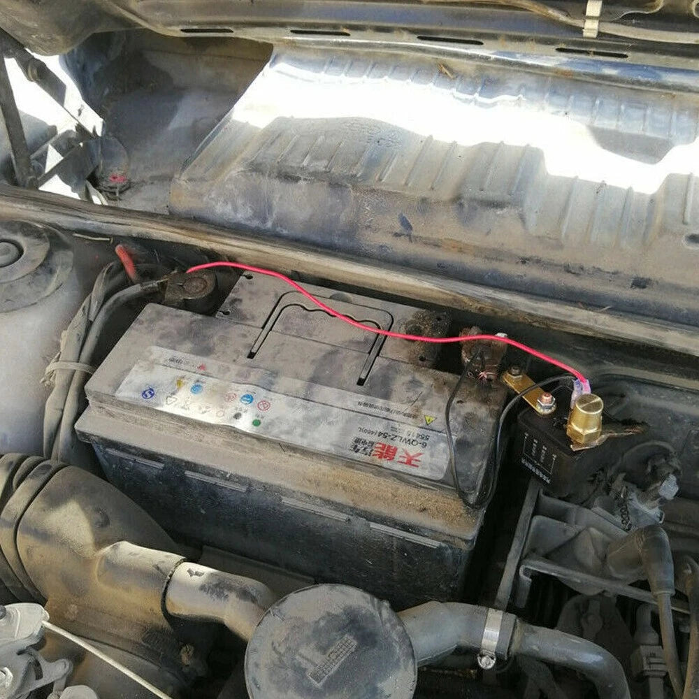 Vehicle 2xRemote Battery Disconnect Switch Kit DC 200A 12V Post Top Kill Switch