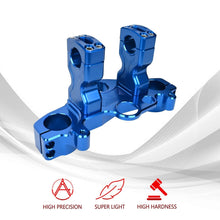 Load image into Gallery viewer, Billet Top Triple Clamp With Bar Mount Kit Blue For Honda CRF110F CRF125F 2019+