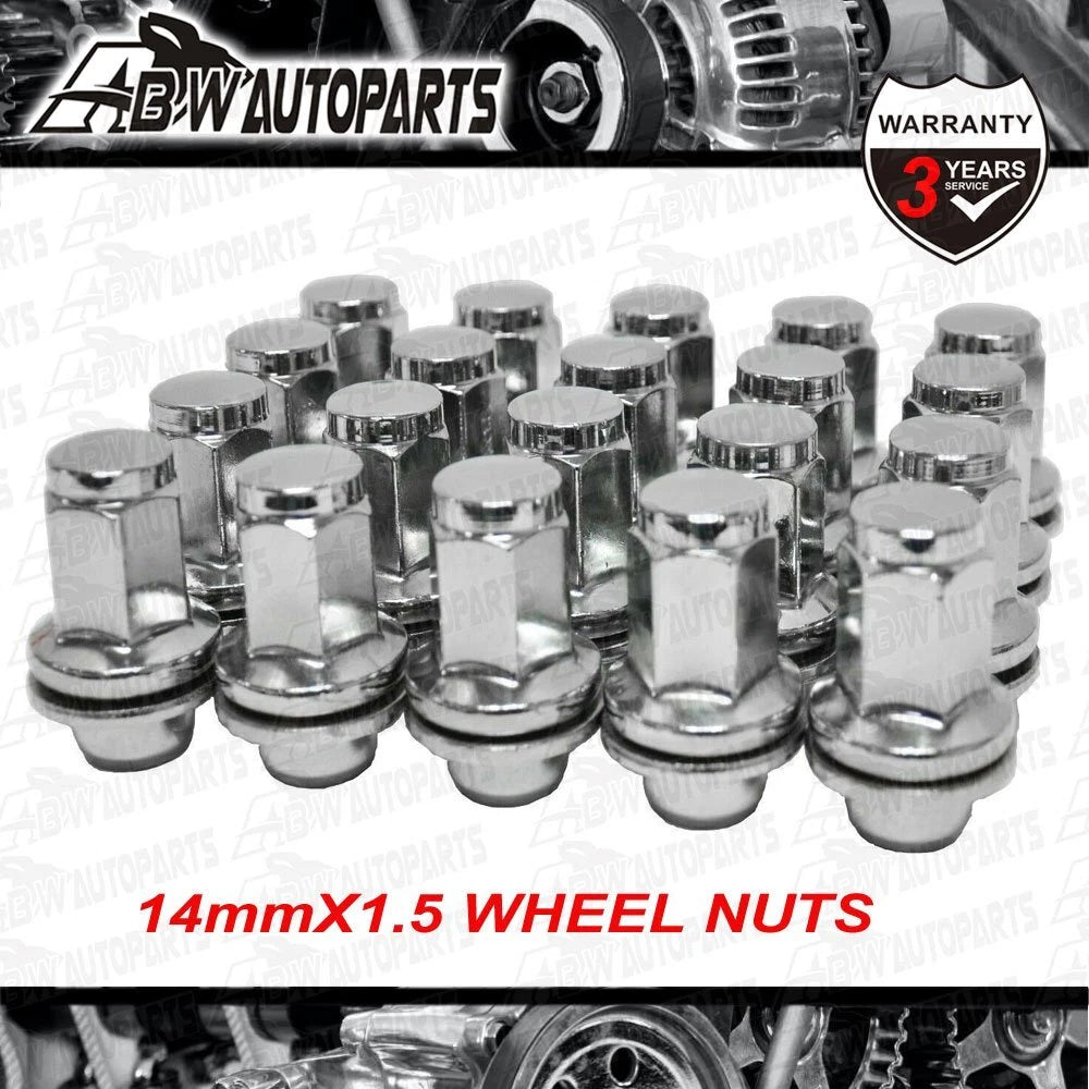 24pcs Chrome Wheel nuts 14mmX1.5 for TOYOTA LANDCRUISER 76 79 100 200 78 Series