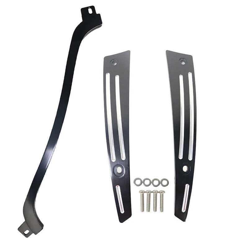 Black CNC Aluminum Windshield Trim for Harley Touring Road Glide 2015-2017 16 ST