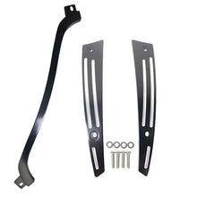 Load image into Gallery viewer, Black CNC Aluminum Windshield Trim for Harley Touring Road Glide 2015-2017 16 ST