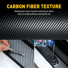 Load image into Gallery viewer, 7D High Black Gloss Carbon Fibre Fiber Vinyl Car Bubble Wrap Air Release Film AU
