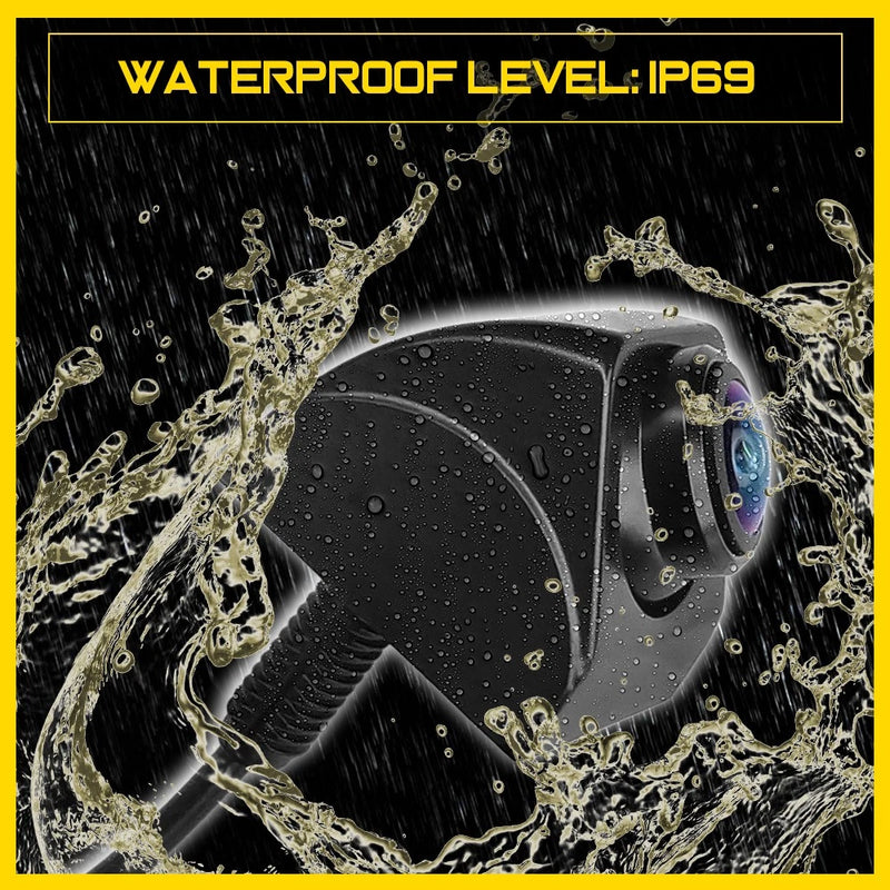 1080P HD 360° Rotatable Waterproof Rear View Backup Camera Night Vision