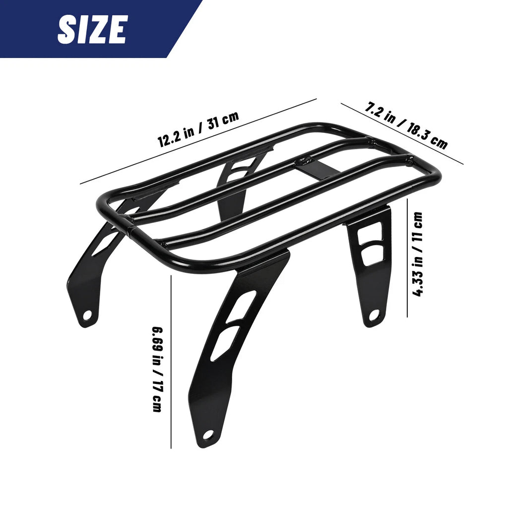 Motorcycle Rear Luggage Rack Black For Indian Scout Bobber Twenty Sixty 2018+ S