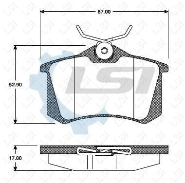 Rear Brake Pads and Rotors wheel bearing ABS ring for Citroen C4 2.0 HDI 2009-