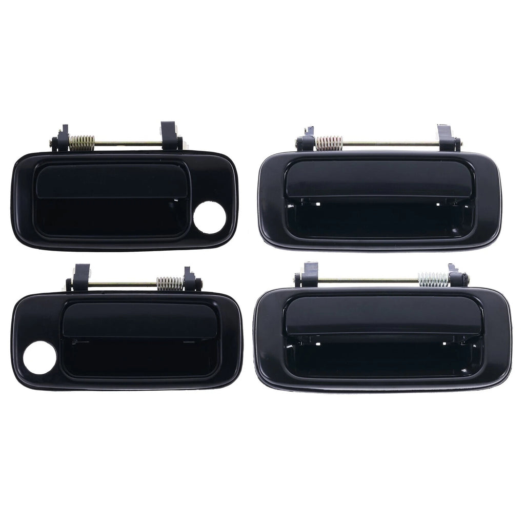 4pc Front Rear Left & Right Outer Door Black For Toyota Landcruiser J80 1990-98