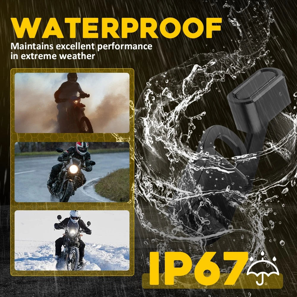 2x Black motorcycle LED turn signal light indicator For Dyna Sportster Softail