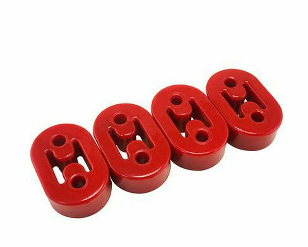 4PCS 2Holes 11.5mm Car Exhaust Rubber Mount Support Heavy duty Universal Red ST