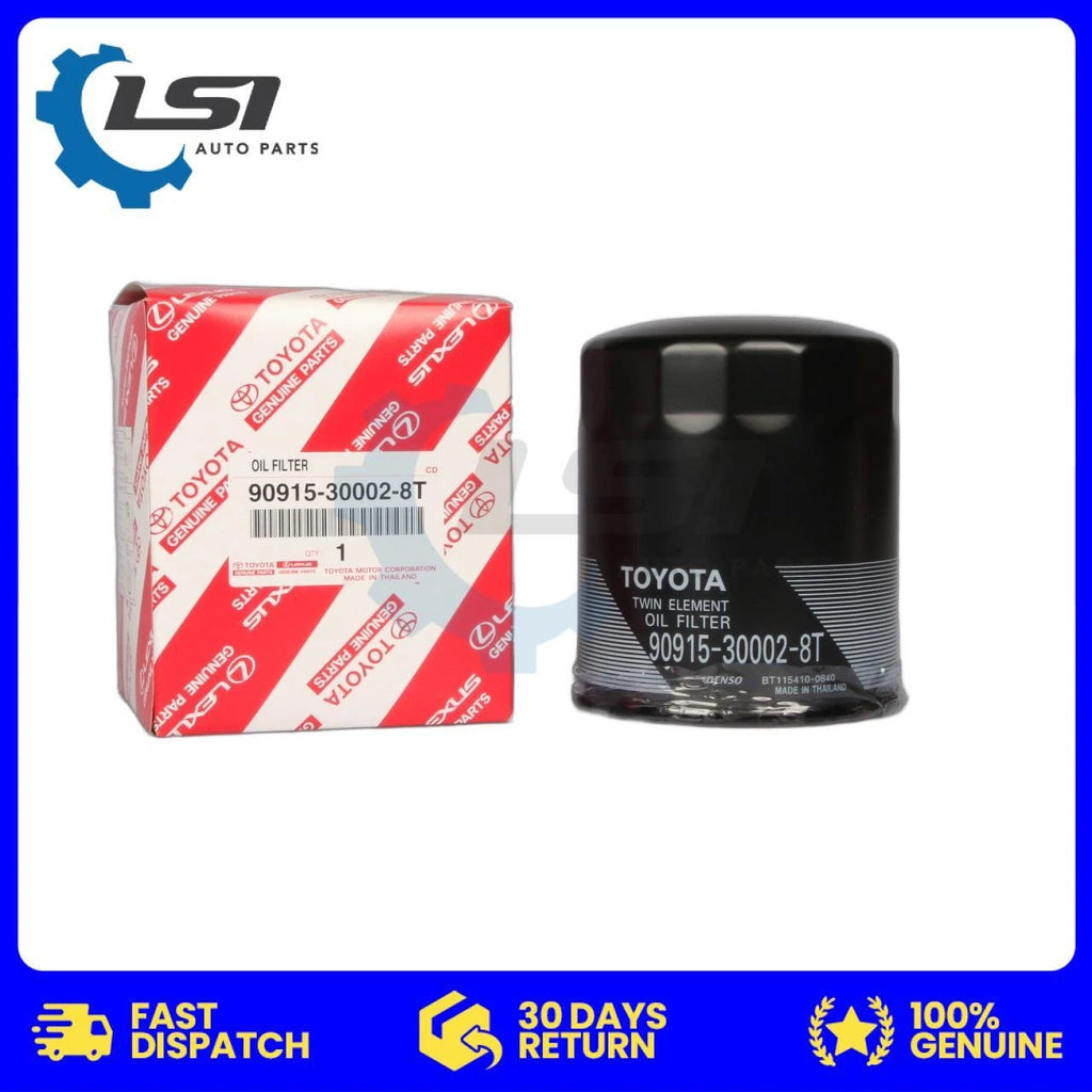 Toyota Oil Filter 90915‑30002‑8T – 5× Genuine Filters for Landcruiser, Hilux, Prado, Coaster, Hiace Diesel