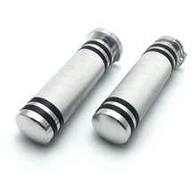 Load image into Gallery viewer, Pair 1" Motorcycle Handlebar Hand Grips Chrome Aluminum for Harley Sportster ST