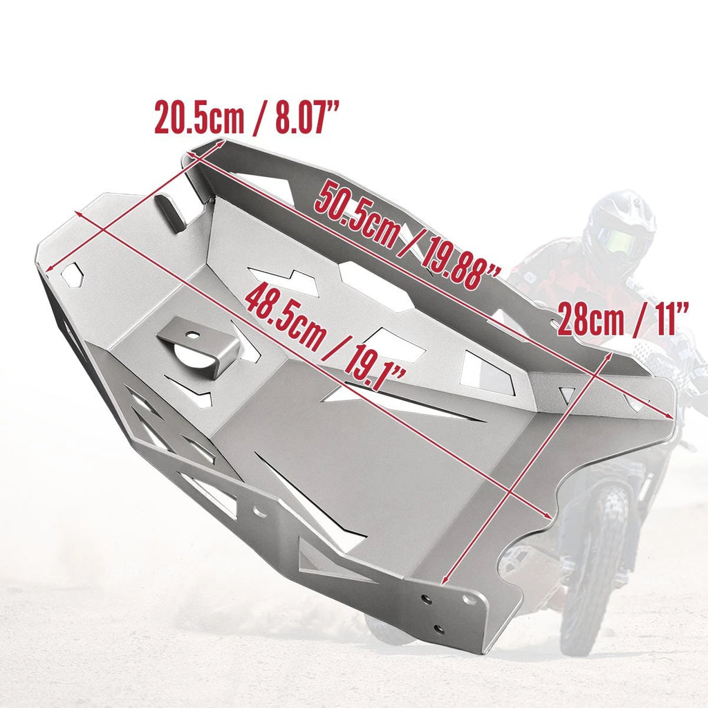 Silver Metal Skid Plate Engine Guard For Ducati Desert X 2022-2023 ST