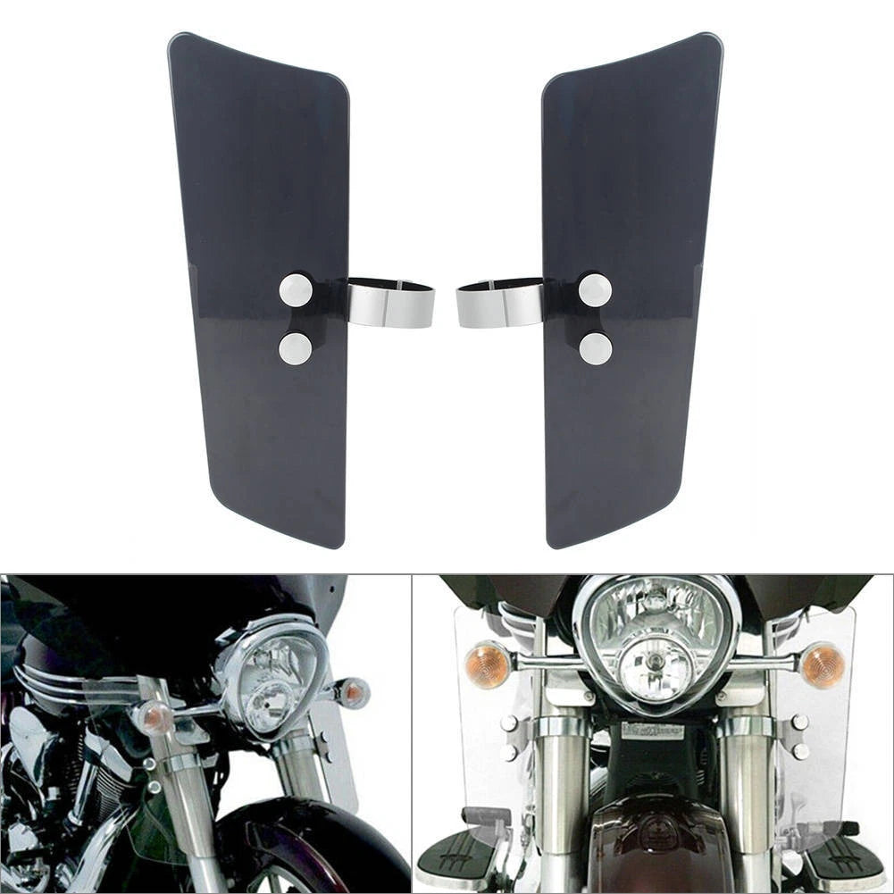 For Honda VT1100C2 for Suzuki for Kawasaki Smoke Front Wind Fork Air Deflector