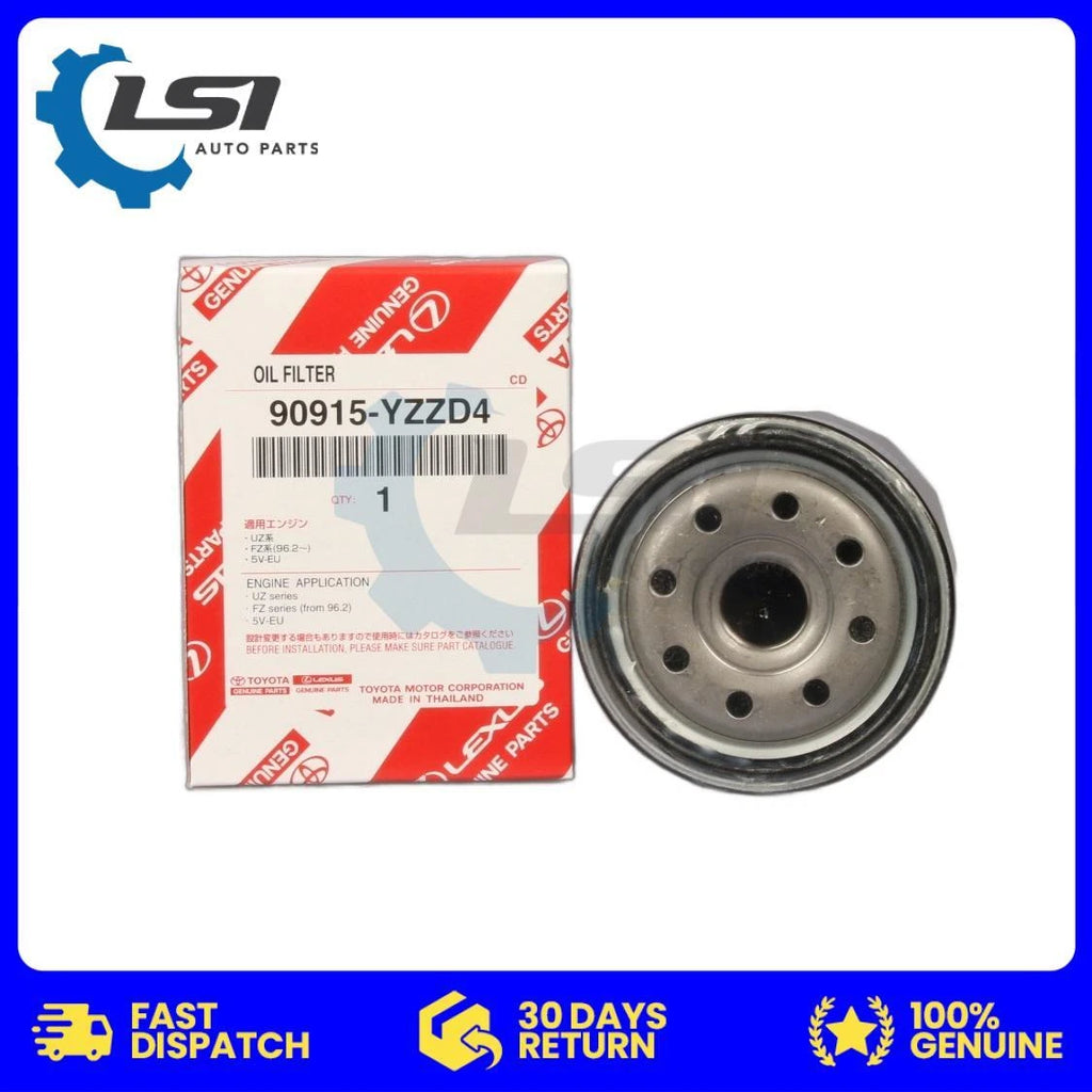 1 X Genuine Toyota Filter 90915-YZZD4 for Hilux Landcruiser and Prado V6 V8