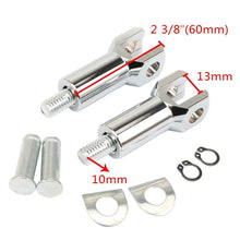 Load image into Gallery viewer, Chrome Rear Passenger Footpeg Supports Mounts Clevis For Harley Softail 00-06 ST