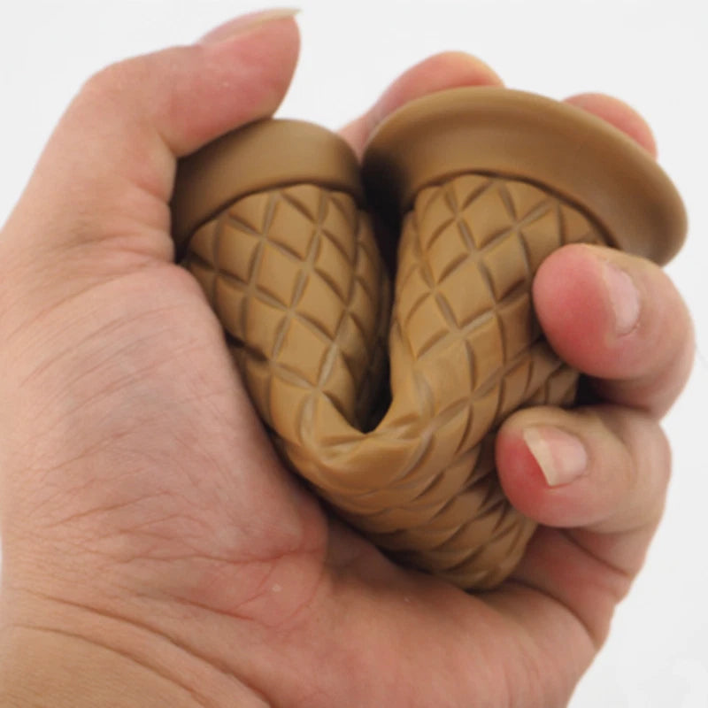 7/8" Retro Vintage Motorcycle Handlebar Hand Grip 22mm Universal Rubber ST