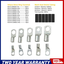 Load image into Gallery viewer, 240x Battery Copper Cable Lugs Crimp Ring Terminals Connectors Electrical Wire