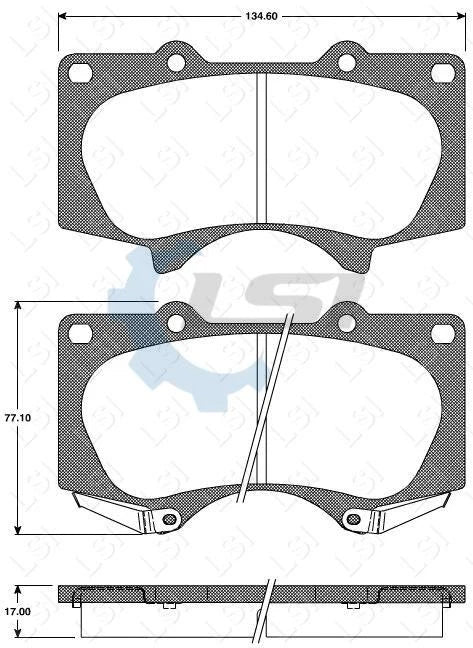 Front Brake Pads and Disc Rotors for Toyota HILUX 4WD KUN26 GGN25 with VSC 05-15