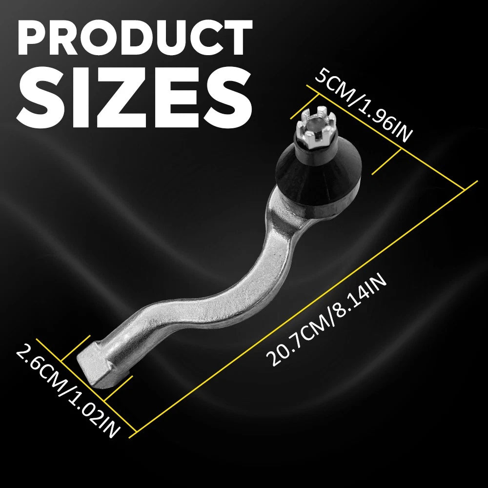 2PCS Outer Tie Rod Ends L+R for Mitsubishi Pajero NM NP NS NT Triton ML 06-15