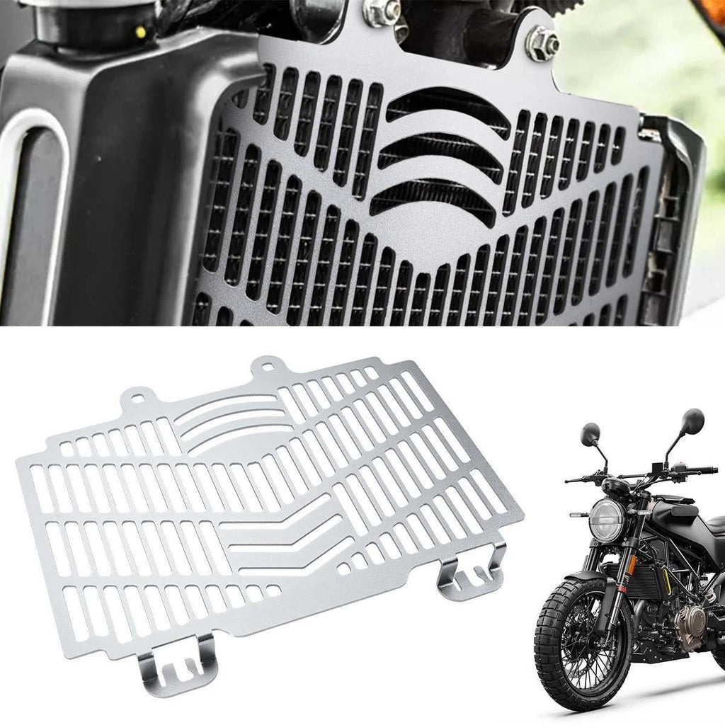 CNC Silver Radiator Grille Guard Cover For Husqvarna SVARTPILEN 250 /401 2200-22