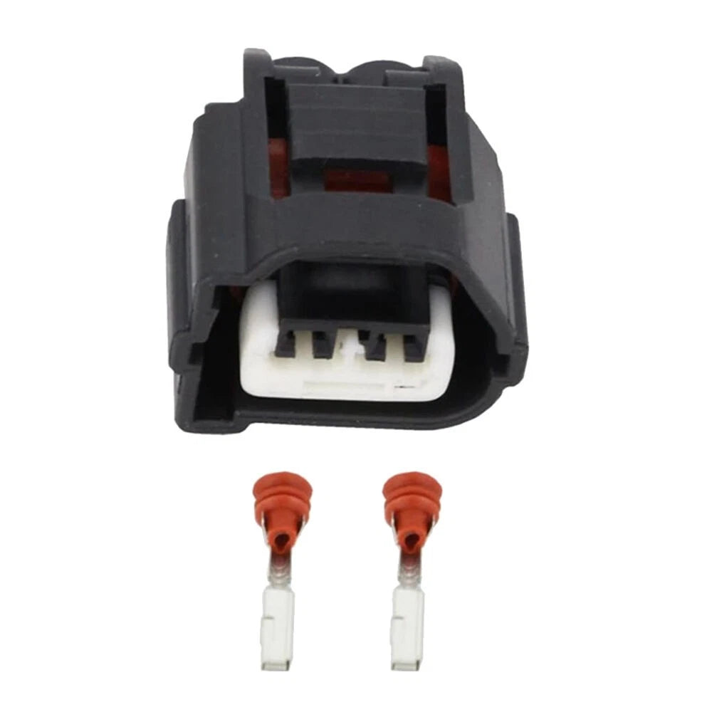 2 Pins Ignition Coil Connector Plugs Grey fits Hyundai Getz 90980-10901 -No Wire