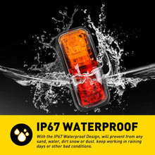 Load image into Gallery viewer, 4PCS Clearance Lights LED Side Marker Amber Red Trailer Truck Caravan RV 12-24V