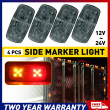 Load image into Gallery viewer, 16X Clearance Light LED Side Marker Amber Red 10smd Trailer Truck Caravan NEWA