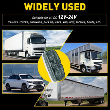 Load image into Gallery viewer, 10 LED CLEARANCE LIGHTS SIDE MARKER LAMP RED AMBER TRAILER TRUCK CARAVAN 12-24V