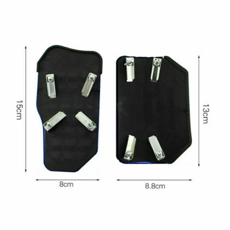 Silver Non-Slip Automatic Car Gas & Brake Pedal Covers, 2-Piece Set