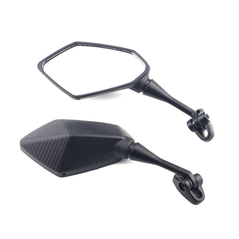 2x Carbon Black Side Rearview Mirrors For Honda CBR1000RR 2004-07 CBR600RR 03-19