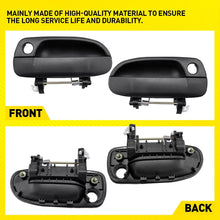 Load image into Gallery viewer, 2x for Hyundai Accent LC 2000-06 Front Left Right Outer Door Handle Smooth Black