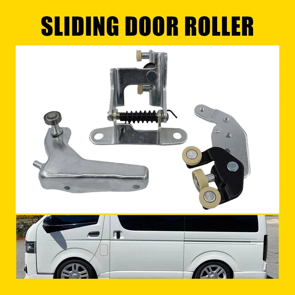 Set of 3 Sliding Door Hinge Roller Bearing SET LEFT Fits Toyota HiAce Rear 05-15