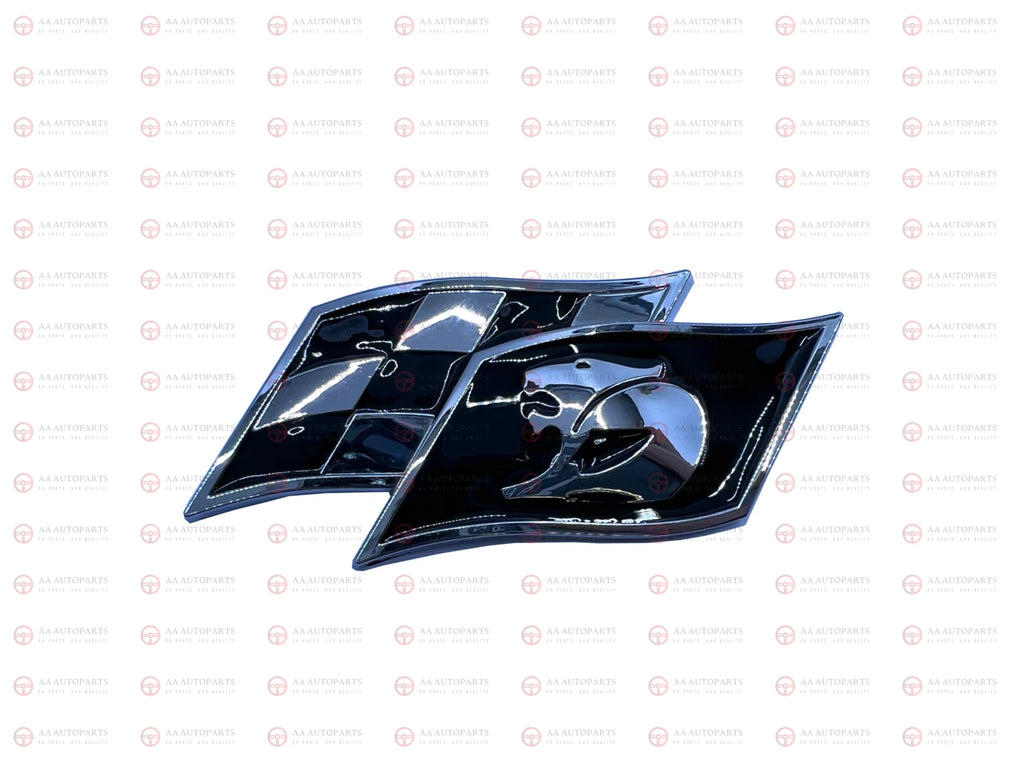 Black HSV Racing Flag Badge Emblem Holden Commodore V8 SV6 SS SV8 GTS R8 Maloo