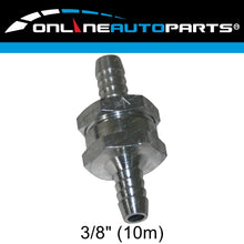 Load image into Gallery viewer, Aluminium 10mm 3/8" One Way Non Return Fuel Line Check Valve Petrol Diesel Water