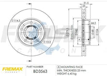 Load image into Gallery viewer, Front Brake Disc Rotors and Ceramic Brake Pads for Mazda 3 BM BN 13-19 280mm