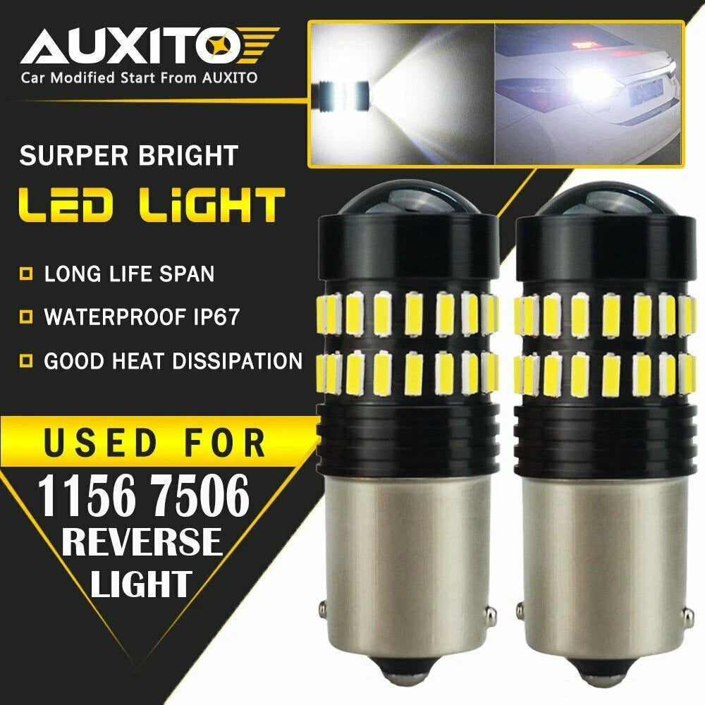 AUXITO Super Bright LED 1156 7506 Reverse Backup Light White Bulb 2PC 6000K AU