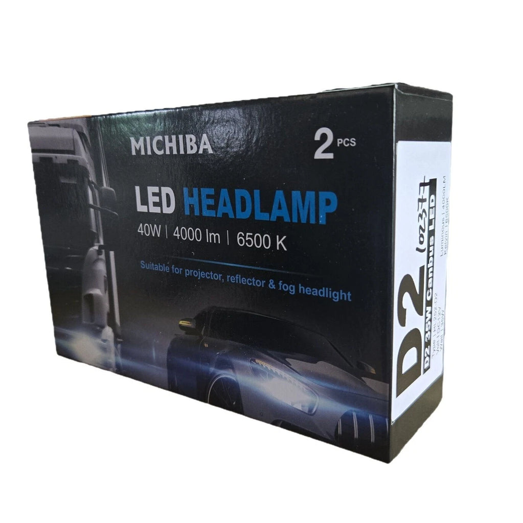 2x D2R D2S HID To LED Headlight Bulb Globe 12V 35W 4000LM E13/CE 6500K Canbus