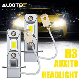 2x AUXITO H3 12000LM LED Car Headlight Globes Conversion Bulbs Beam Blubs 12V