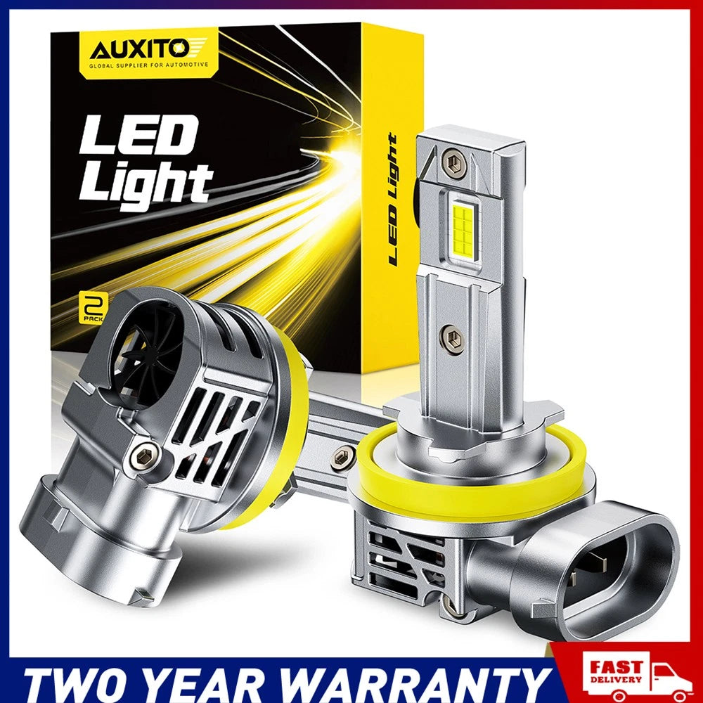 Pair of H11 H8 H9 6500K white LED DRL fog light bulbs for Holden Commodore VE