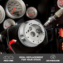 Load image into Gallery viewer, 5 &amp; 6 Hole Steering Wheel Polished Short Hub Adapter Kit For Ididit for GM Chevy
