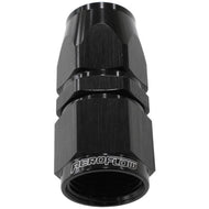 Aeroflow AF201-12DBLK Alloy Straight Hose End -12AN Black Swivel Nut Suits Te...