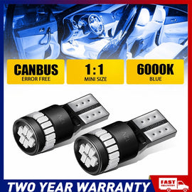 AUXITO 6000K W5W T10 168 LED globe Light Bulb Number License Plate Indicator A