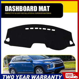 Dash Mat For Mitsubishi ASX 2010-2022 SUV Dashboard Cover Black Non-Slip RHD A