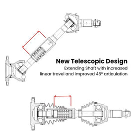 Front Left Extended CV Drive Shaft for Mazda BT50 UP UR Ford Ranger PX1 PX2 PX3