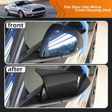 Load image into Gallery viewer, For Ford Mustang 2015-2022 Rearview Side Mirror Cover Case Carbon Fiber Look ST