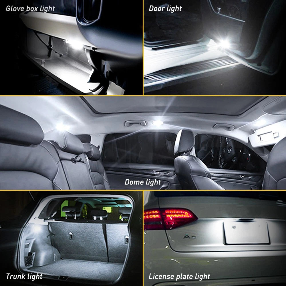 AUXITO 4X 31mm FESTOON CAR NEW LED INTERIOR LIGHT BULB DOME GLOBE CANBUS IP67